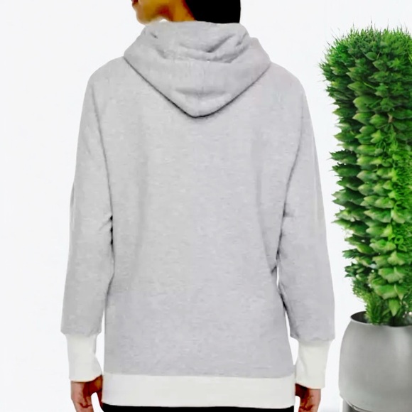 Champion Women's Powerblend Fleece Script Pullover Hoodie In Gray - Picture 5 of 16